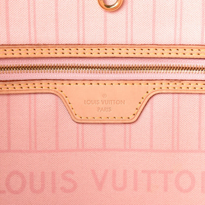 Louis Vuitton Damier Azur Neo Neverfull MM Rose Ballerine 9 of 12