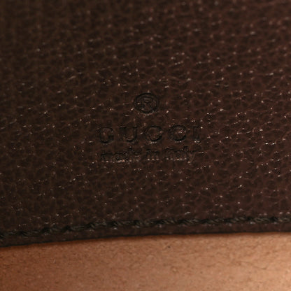 Gucci Monogram Jumbo GG Textured Dollar Calfskin Web Mini Ophidia Half Moon Hobo Camel Ebony New Acero 6 of 9