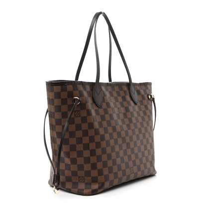 Louis Vuitton Damier Ebene Neo Neverfull MM Rose Ballerine 3 of 14