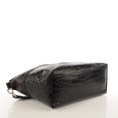 Givenchy Calfskin Crocodile Embossed Medium Nightingale Black 4 of 8