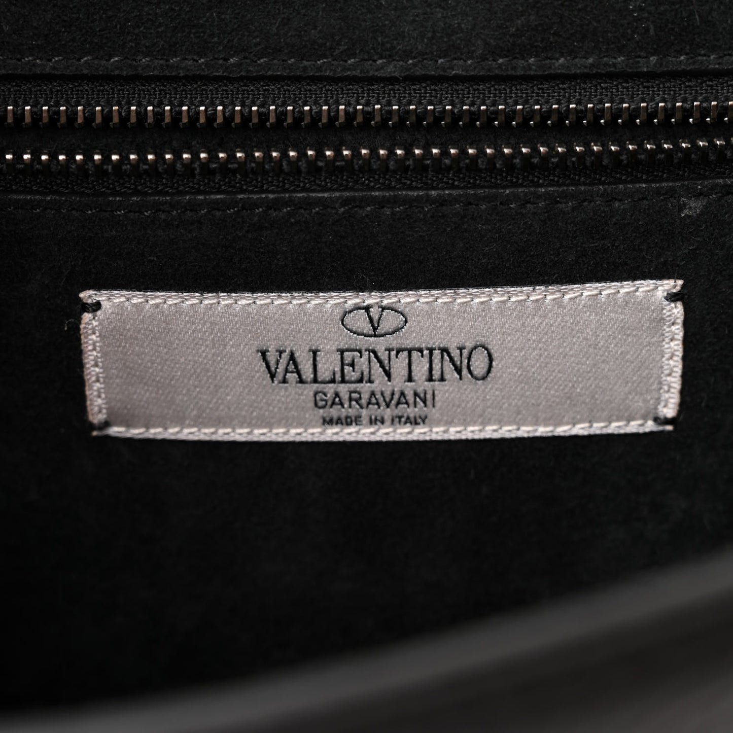 Pebbled Calfskin Star Studded Small Lock Flap Black