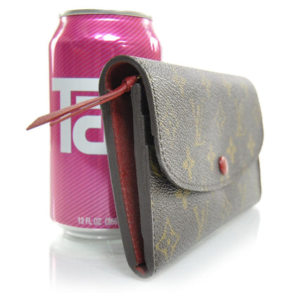 Louis Vuitton Monogram Emilie Wallet Red 3 of 7