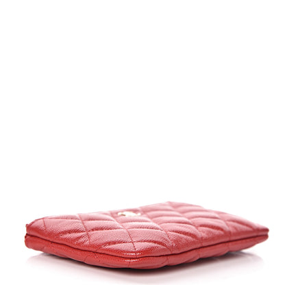 Chanel Caviar Quilted Small Cosmetic Case Red 4 of 8