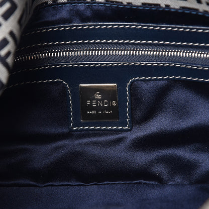 Fendi Zucchino Baguette Navy 6 of 7