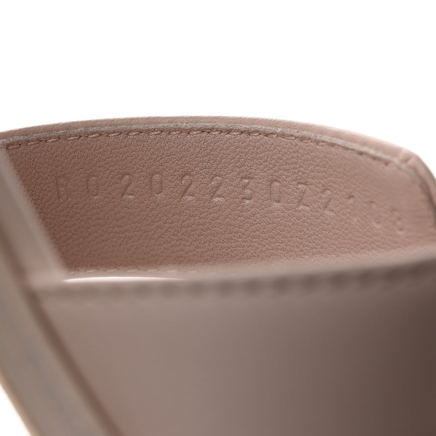 Box Calfskin Oran Sandals 35.5 Rose Pale