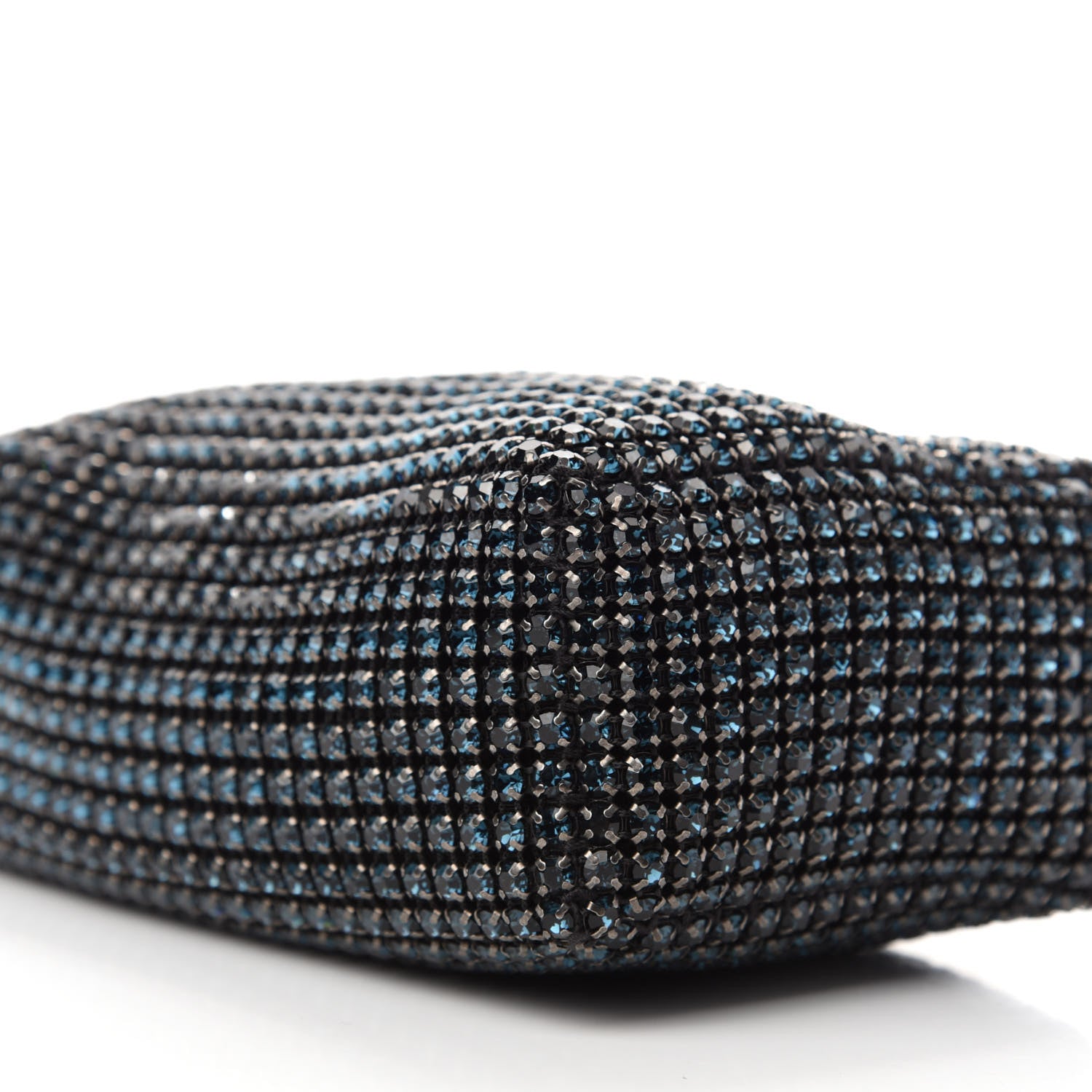 Alexander Wang Mesh Crystal Rhinestone Mini Heiress Pouch Navy 7 of 10