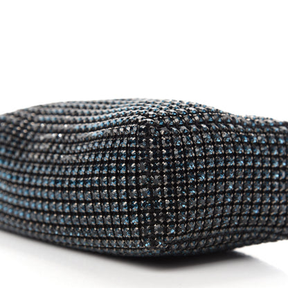 Alexander Wang Mesh Crystal Rhinestone Mini Heiress Pouch Navy 7 of 10