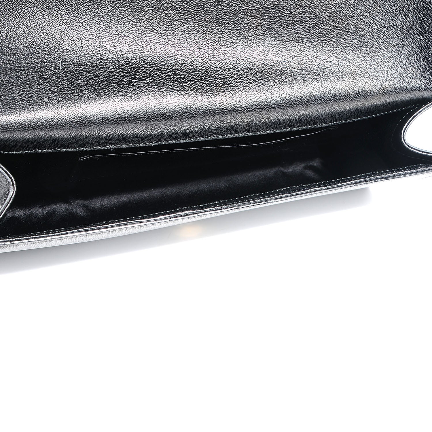 Saint Laurent Goatskin Monogram Large Belle De Jour Clutch Black 6 of 7