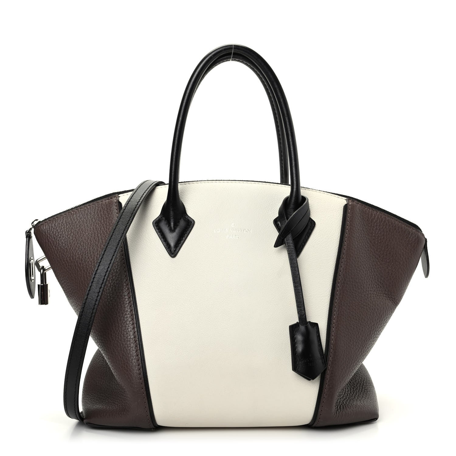 Louis Vuitton Taurillon Cuir Bi-Color Soft Lockit PM White 1 of 10