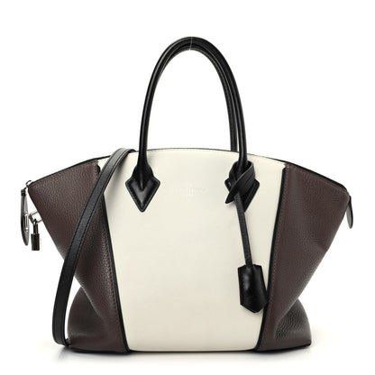 Louis Vuitton Taurillon Cuir Bi-Color Soft Lockit PM White 1 of 10