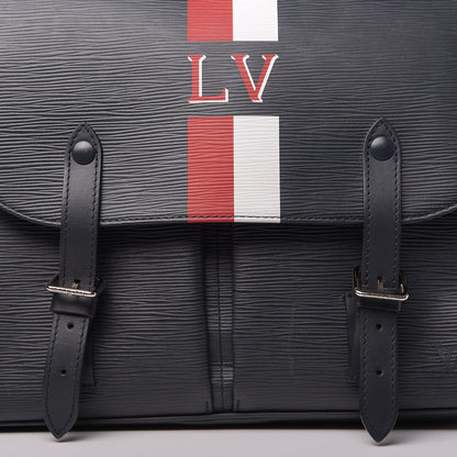 Louis Vuitton Epi Christopher Messenger Navy Stripes 10 of 10