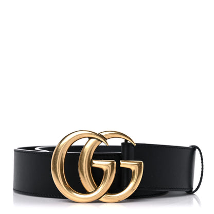 Gucci Calfskin Double G 40mm Belt 75 30 Black 1 of 7
