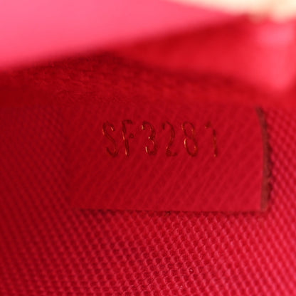 Louis Vuitton Damier Azur 2021 Christmas Animation Hollywood Mini Pochette Accessories Fuchsia 6 of 7