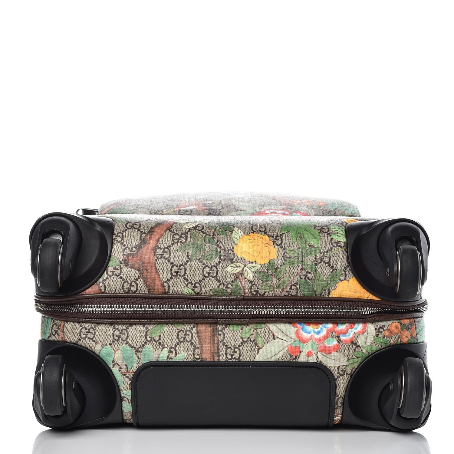 Gucci GG Supreme Monogram Tian Carry On Trolley Beige Multicolor New Acero 8 of 12