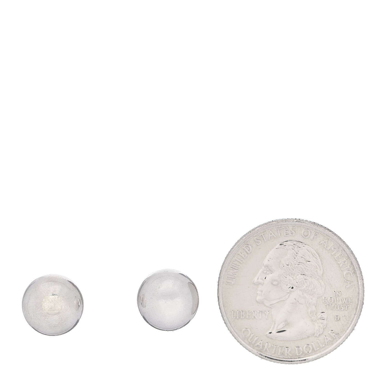 Tiffany Sterling Silver 10mm HardWear Ball Earrings 2 of 7