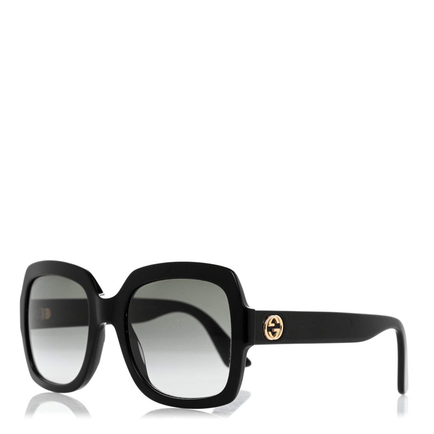 Gucci Acetate Square Frame Sunglasses GG0036S Black 1 of 8