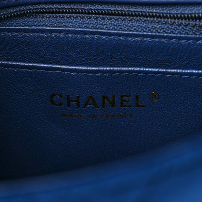 Chanel Velvet Quilted Mini 2.55 Reissue Flap Blue 6 of 10