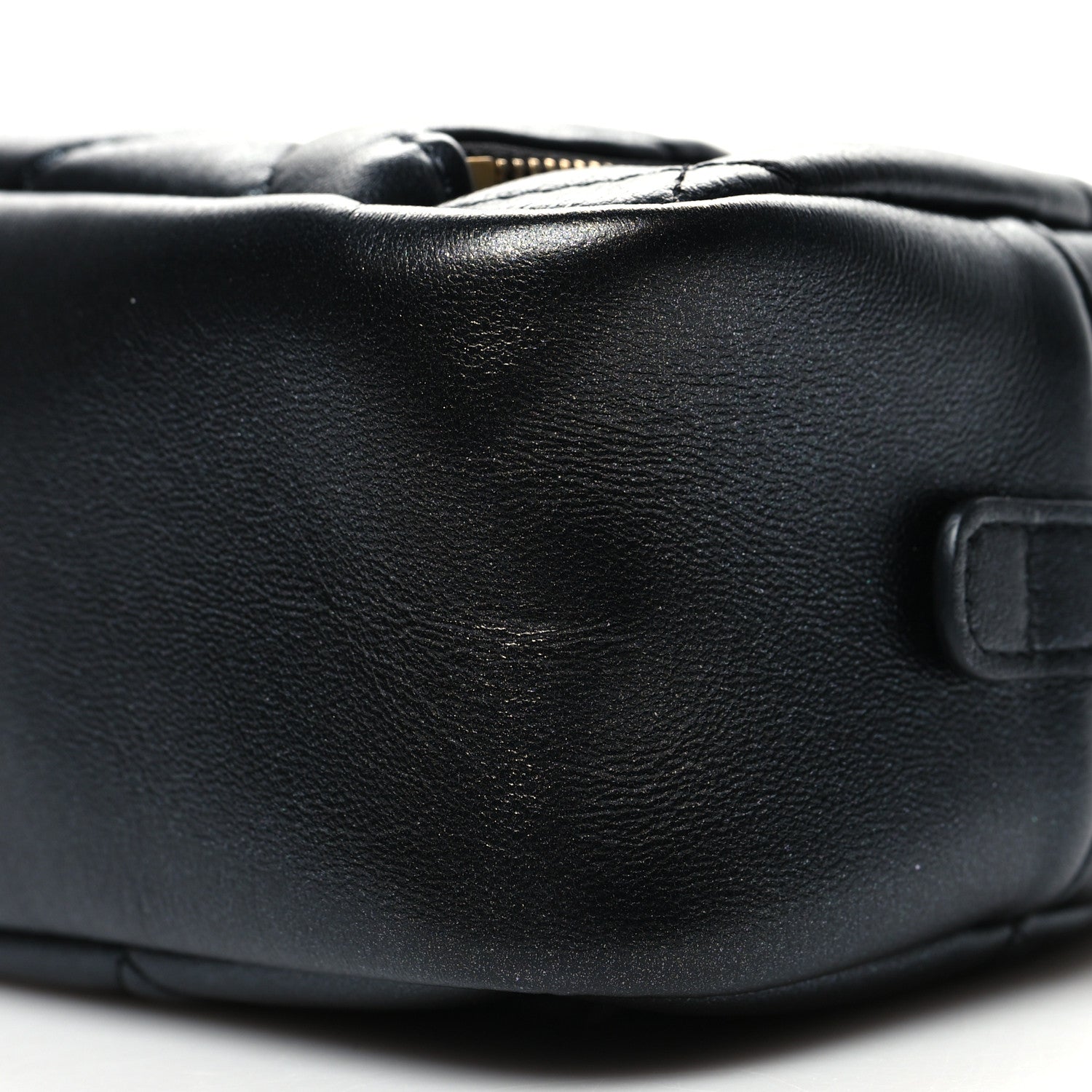 Chanel Iridescent Lambskin Quilted Double Zip Pouch Black 11 of 11
