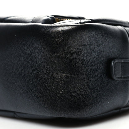 Chanel Iridescent Lambskin Quilted Double Zip Pouch Black 11 of 11