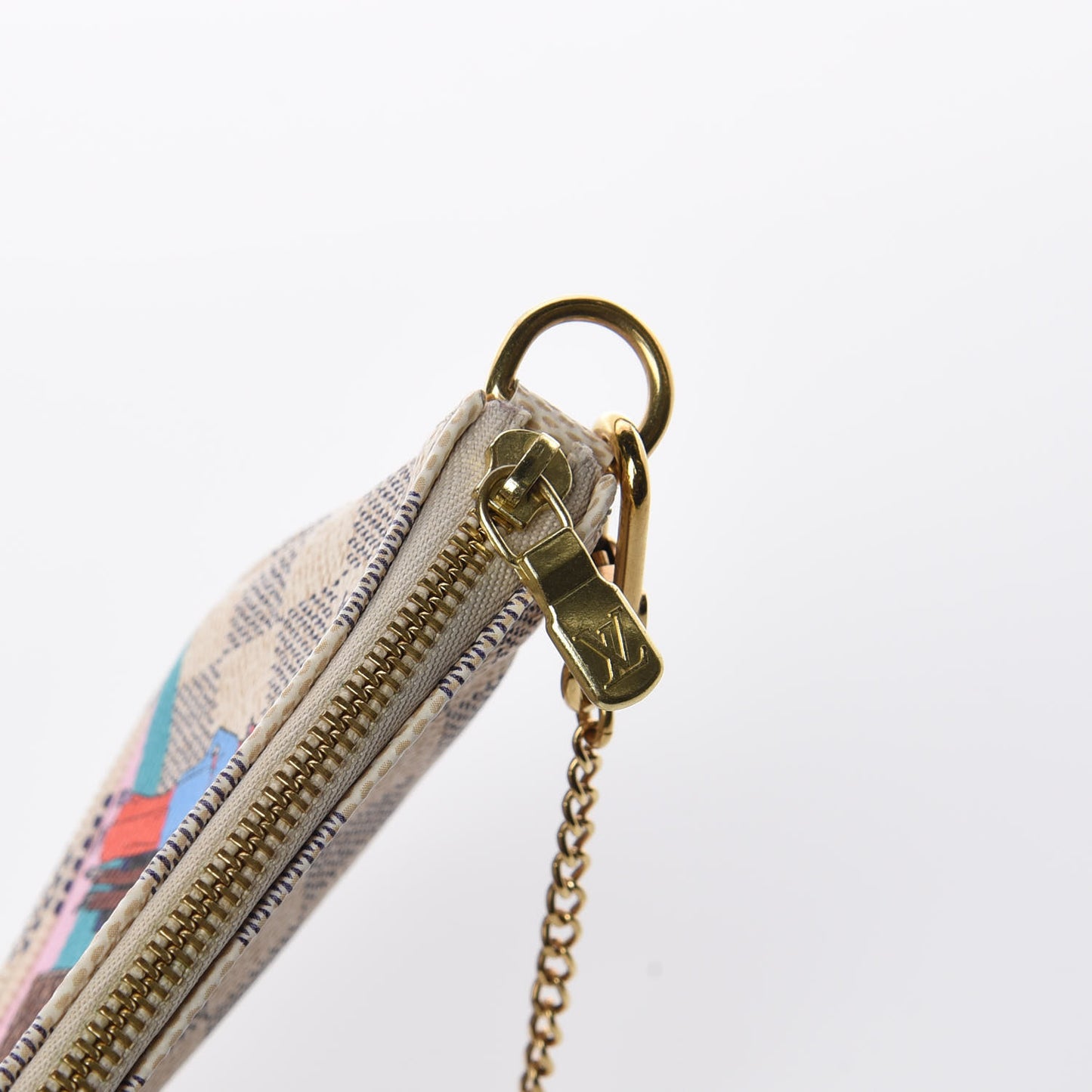 Damier Azur 2016 Christmas Animation Mini Pochette Accessories
