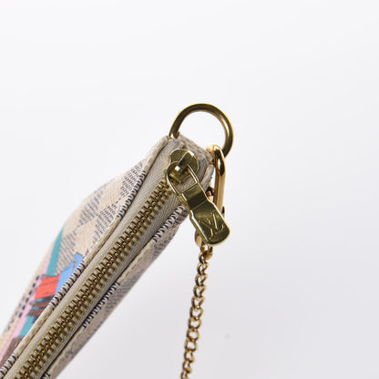 Louis Vuitton Damier Azur 2016 Christmas Animation Mini Pochette Accessories 11 of 14