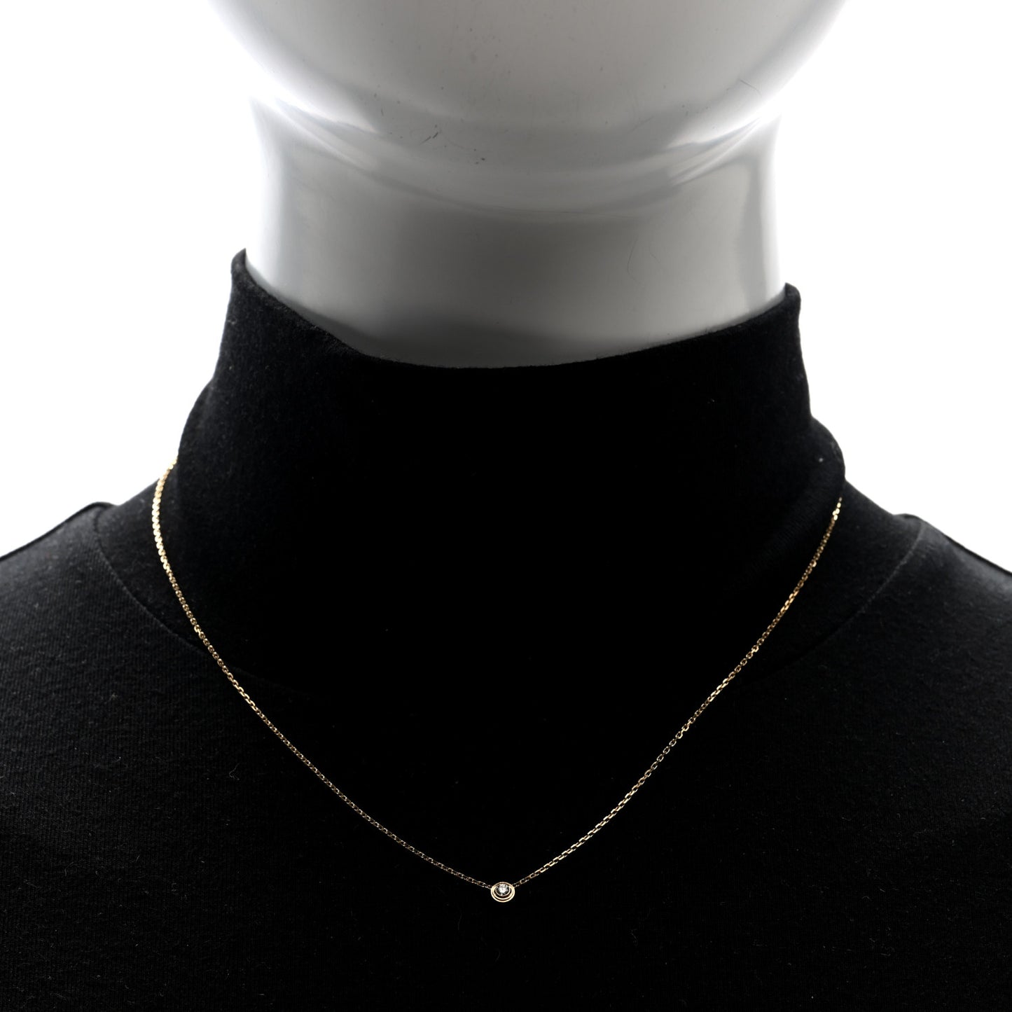 18K Yellow Gold Diamond XS D'Amour Pendant Necklace