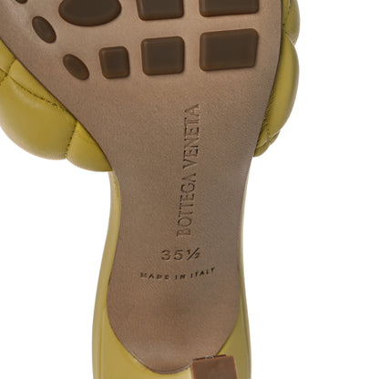 Bottega Veneta Nappa Matelasse Padded Mule Sandals 35.5 Pear 7 of 8