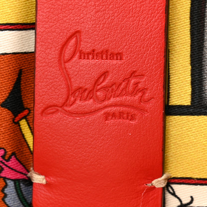 Christian Louboutin Canvas Embroidered Calfskin Caracaba Tote Multicolor 6 of 11