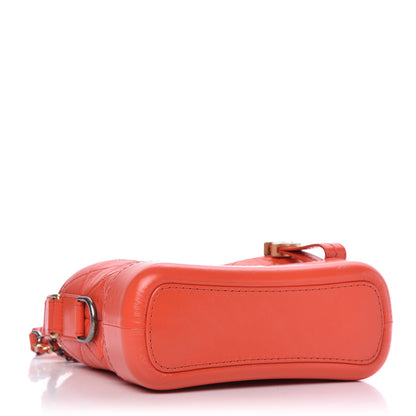 Chanel Aged Calfskin Quilted Small Gabrielle Hobo Red 4 of 9