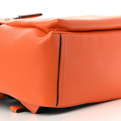 Mulberry Heavy Grain Calfskin Zipped Backpack Mandarin Orange 10 of 14