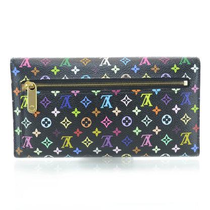 Louis Vuitton Monogram Multicolor Eugenie Wallet Black 3 of 9