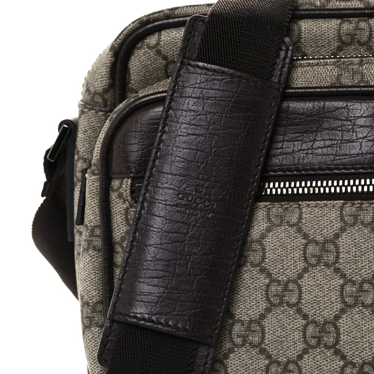 GG Plus Monogram Camera Bag Dark Brown