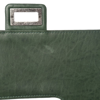 Chanel Washed Lambskin Jumbo Take Away Flap Green 11 of 21