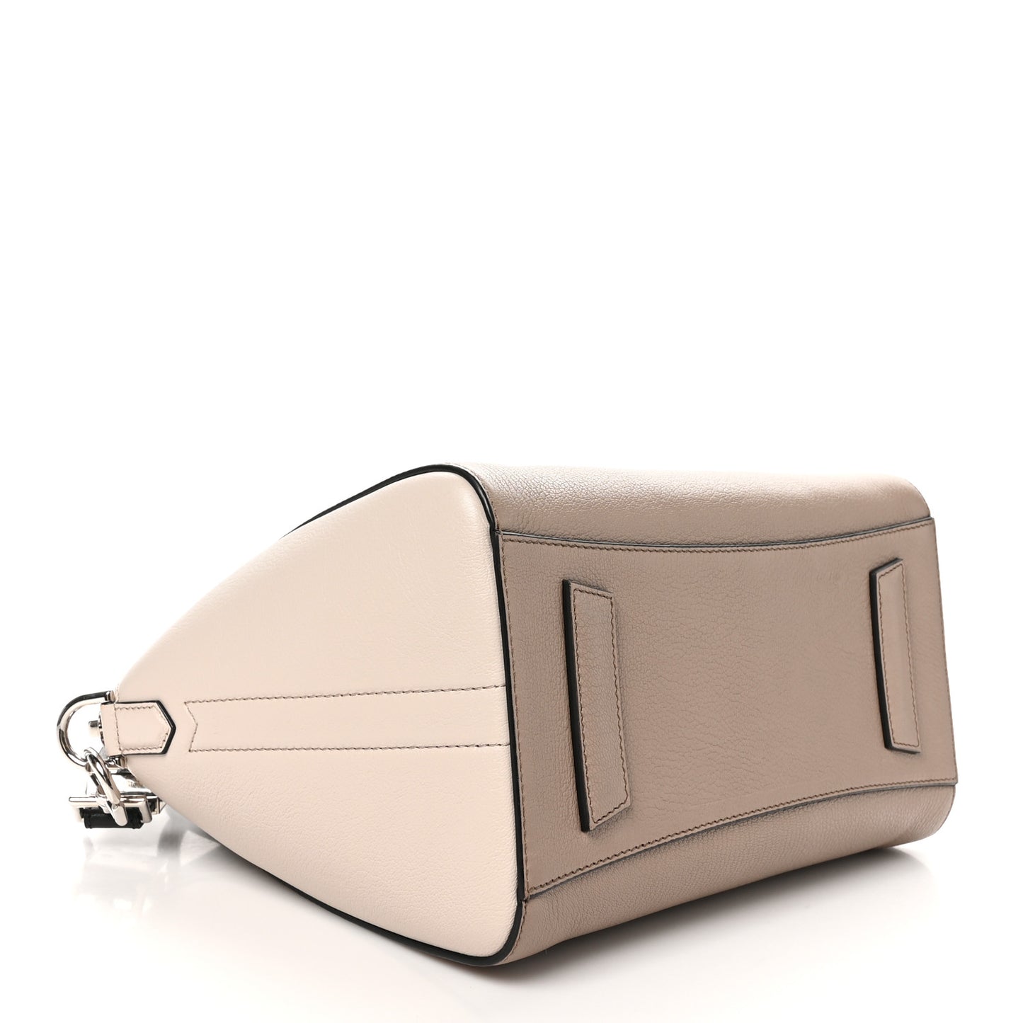 Sugar Goatskin Small Tri-Color Antigona Linen