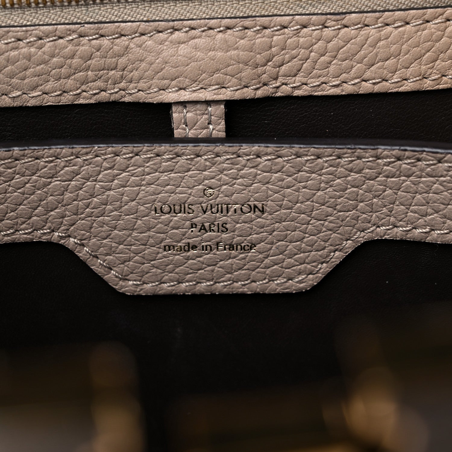 Louis Vuitton Taurillon Snakeskin Capucines PM Galet 6 of 13