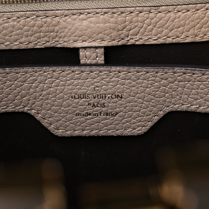 Louis Vuitton Taurillon Snakeskin Capucines PM Galet 6 of 13