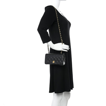 Chanel Lambskin Quilted Small Single Flap Black 2 of 11