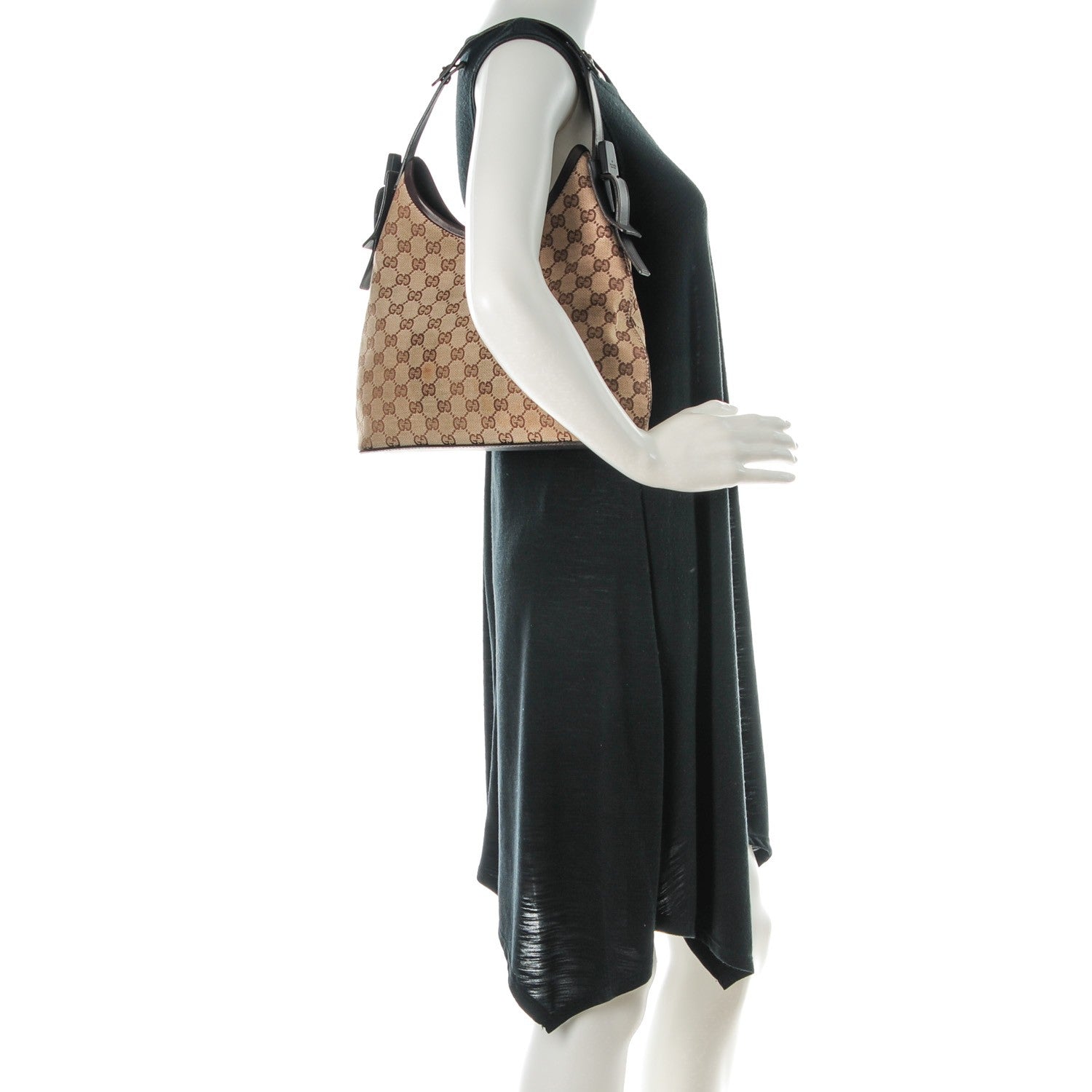 Gucci Monogram Small Hobo Dark Brown 2 of 8