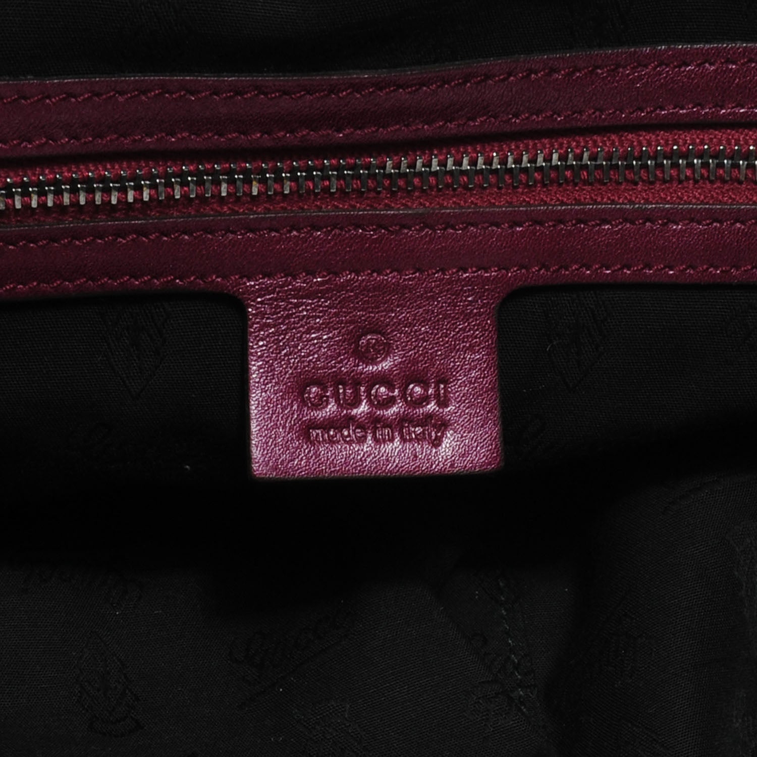 Gucci Metallic Leather Medium Galaxy Hobo Purple 6 of 7