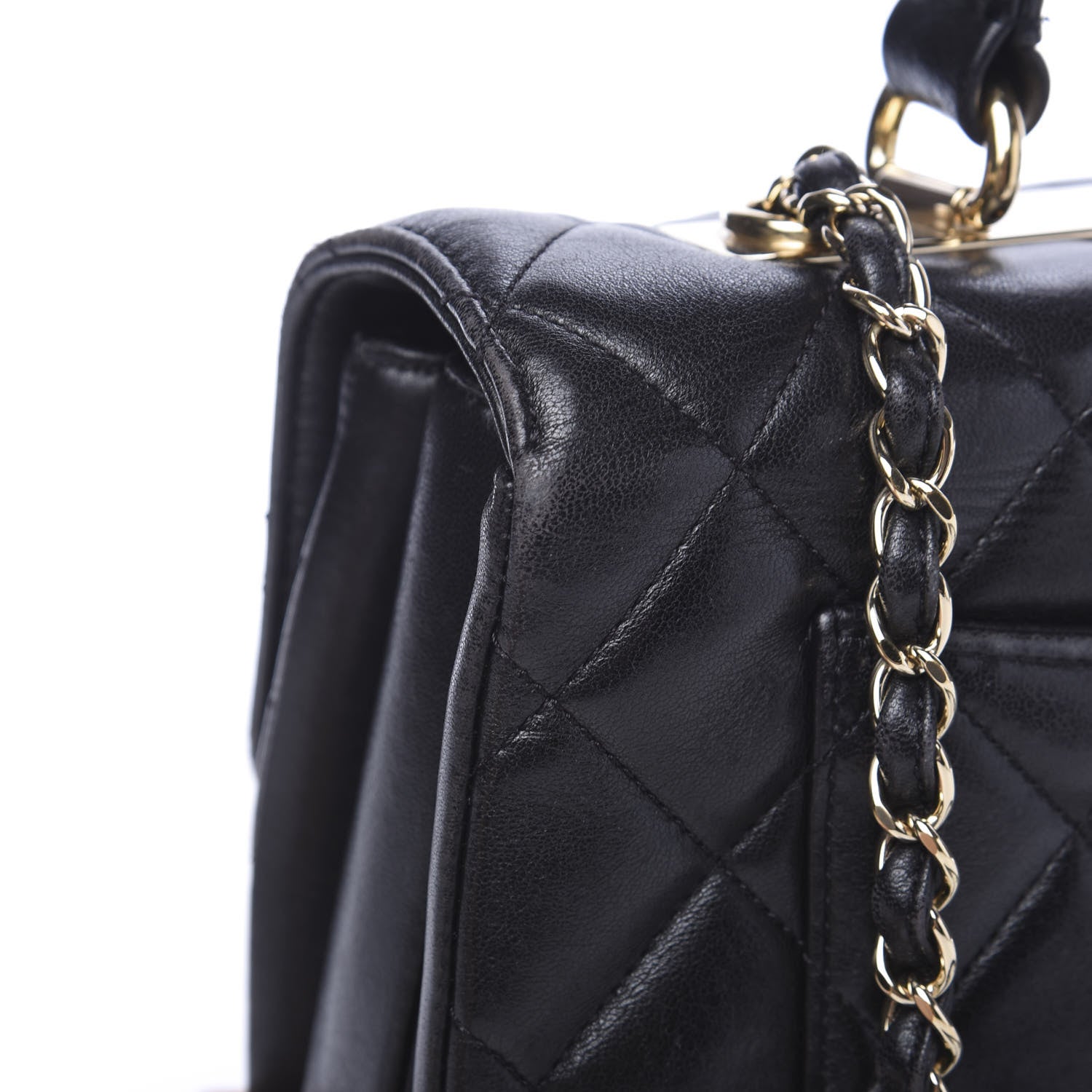 Chanel Lambskin Quilted Medium Trendy CC Flap Dual Handle Bag Black 14 of 20
