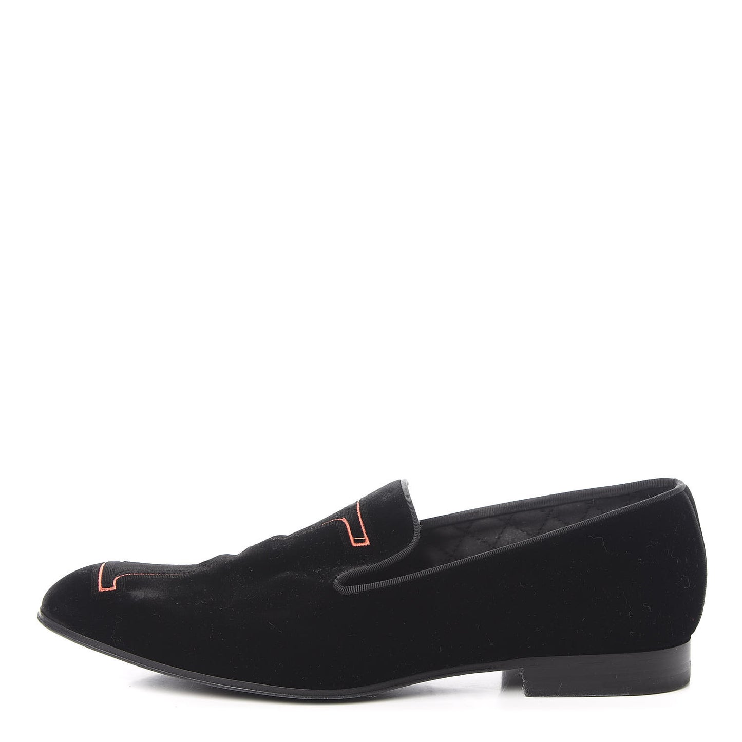 Velvet Upside Down Auteuil Slipper 9.5 Black