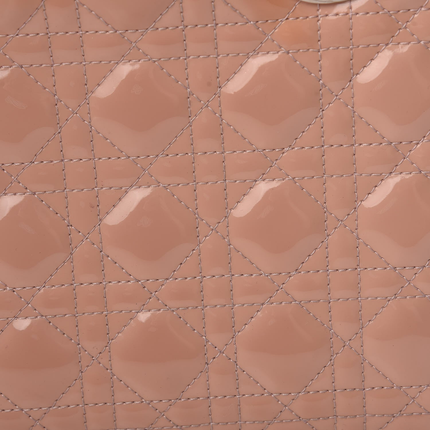 Christian Dior Patent Cannage Medium Lady Dior Beige 16 of 18