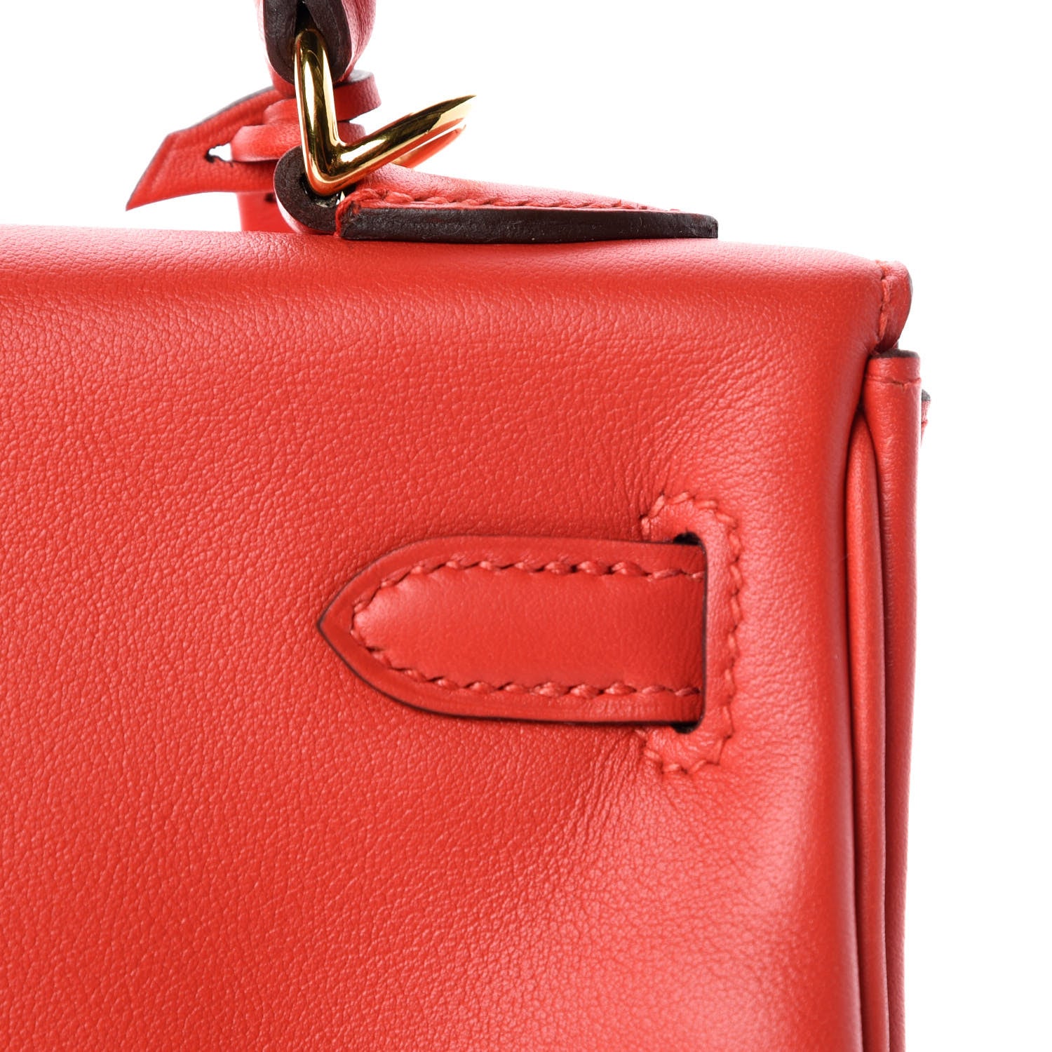 Hermes Swift Kelly Retourne 25 Rouge Tomate 12 of 36