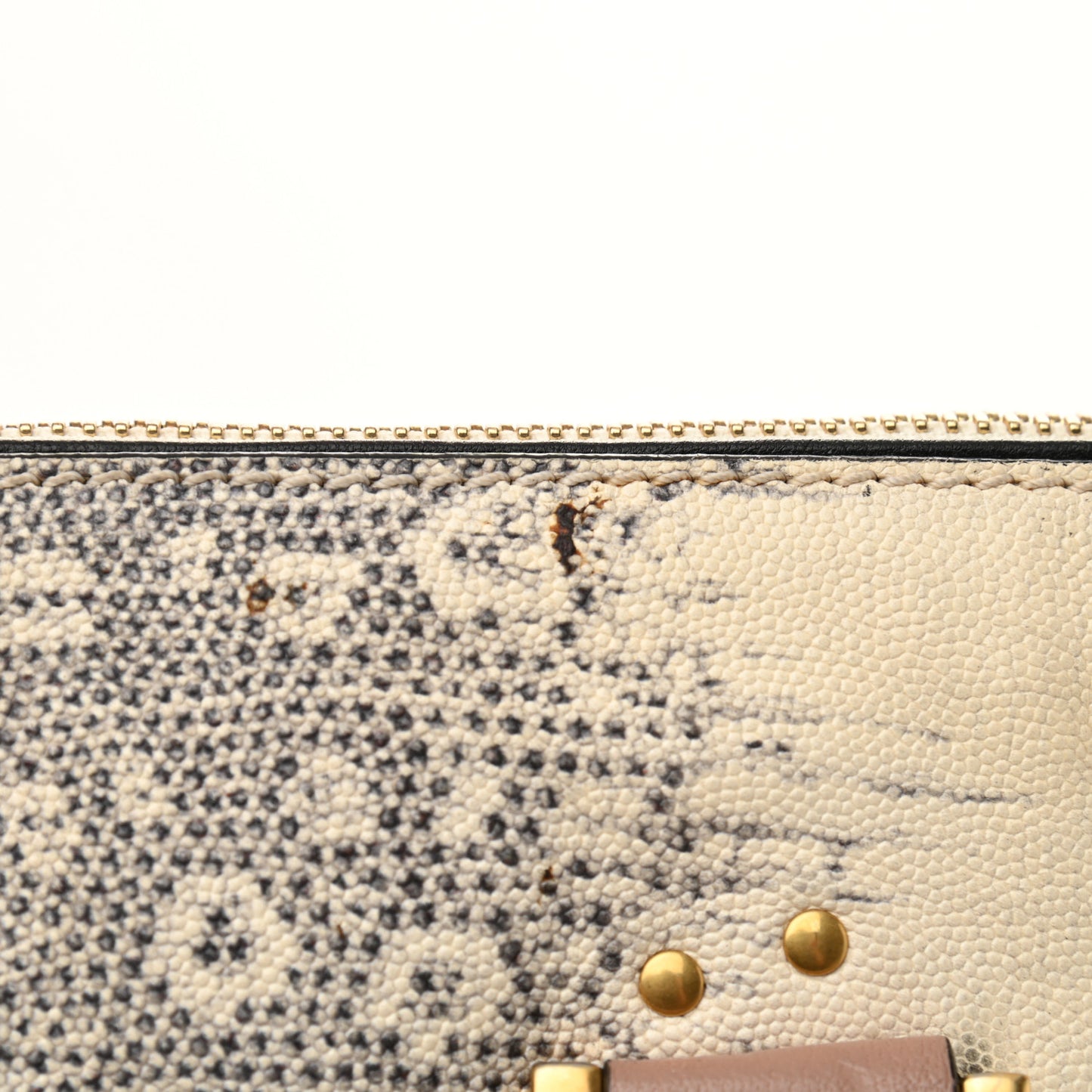 Calfskin Lizard Embossed Large Marcie Satchel