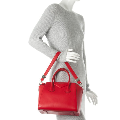 Givenchy Sugar Goatskin Small Antigona Red 2 of 11