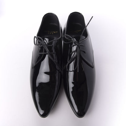 Saint Laurent Patent Calfskin Jonas Derby 38.5 Black 5 of 11