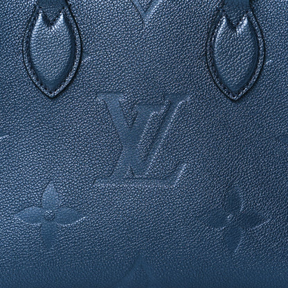 Louis Vuitton Metallic Empreinte Monogram Giant Onthego PM Navy Nacre 7 of 9