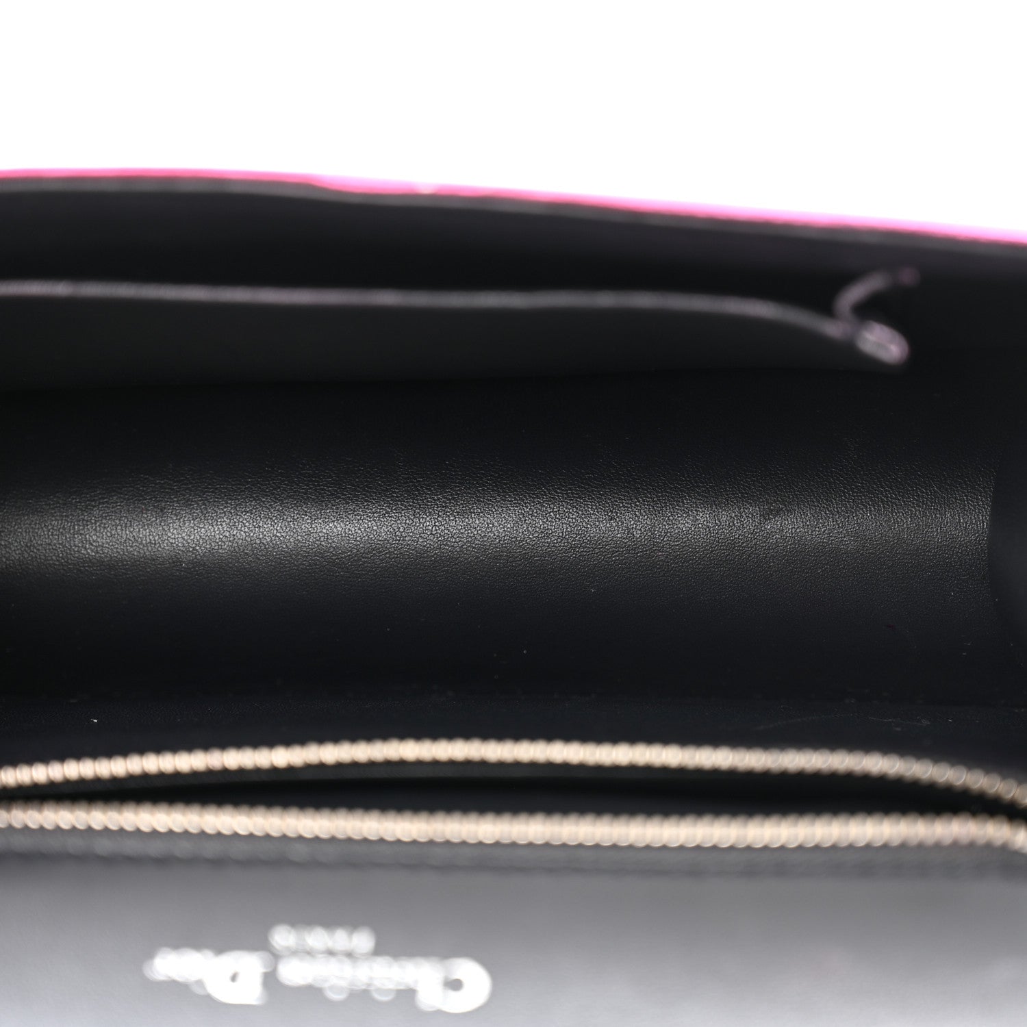 Christian Dior Metallic Lizard Small Diorama Flap Bag Fuchsia 5 of 13