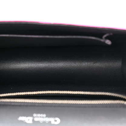 Christian Dior Metallic Lizard Small Diorama Flap Bag Fuchsia 5 of 13