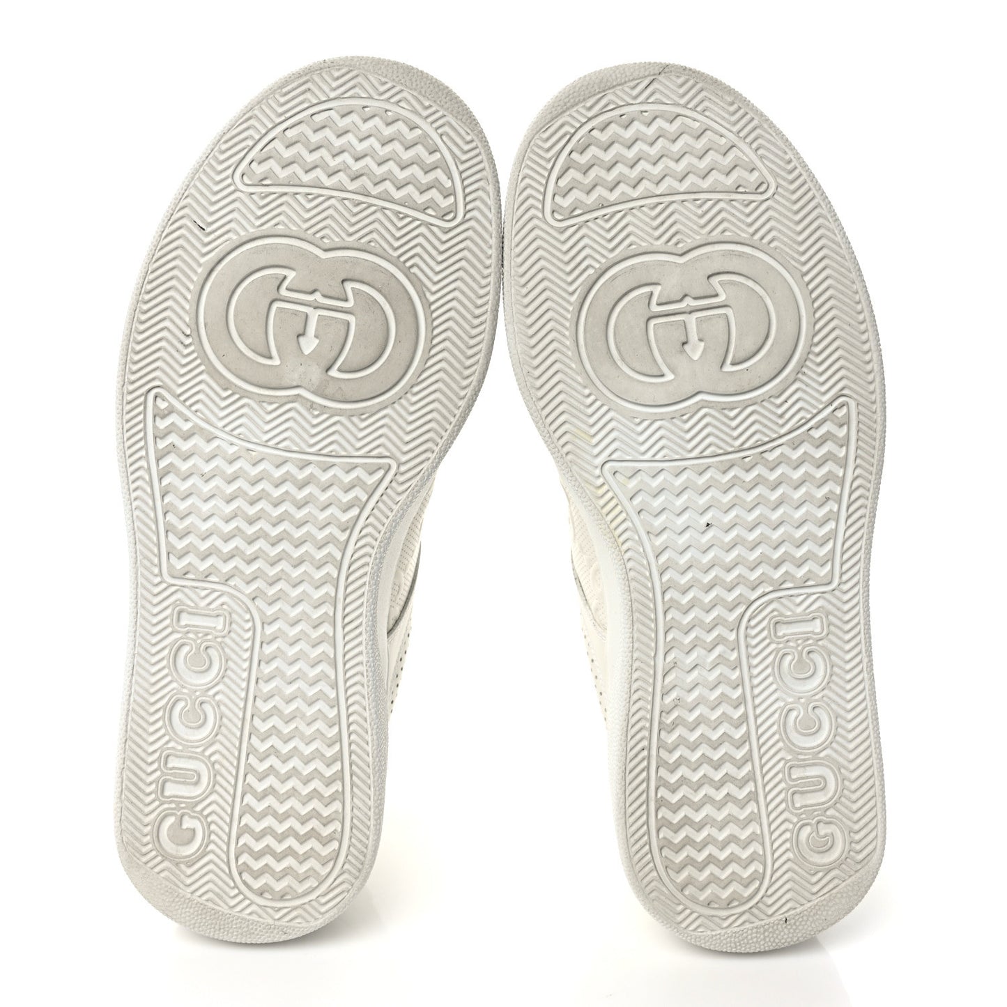 Calfskin GG Tennis Embossed Perforated Womens Platform 55mm Sneakers 39.5 Great White